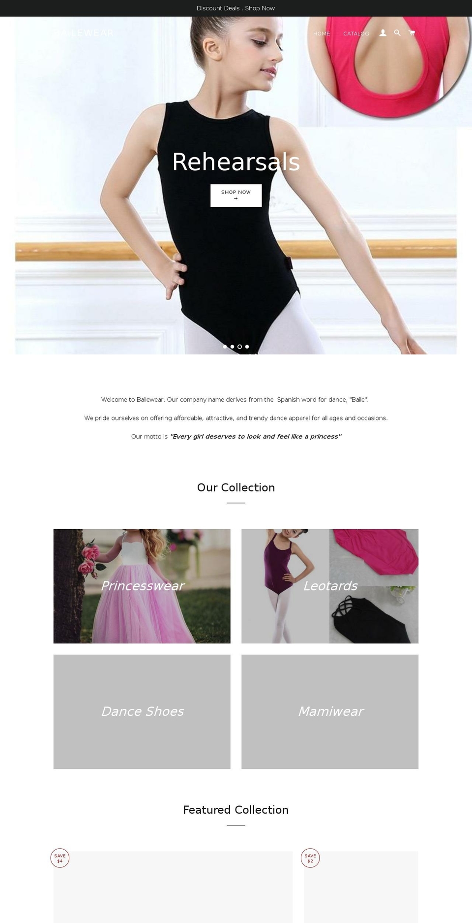 bailewear.com — Shopify storefront screenshot