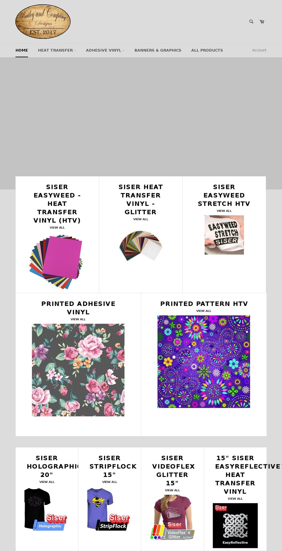 baileyandcompanydesigns.com — Shopify storefront screenshot