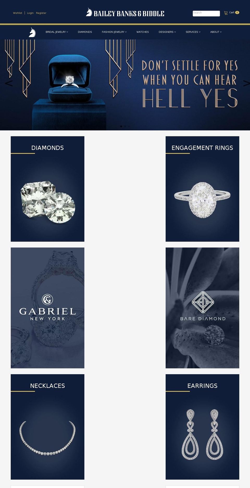 baileybanksandbiddle.com — Shopify storefront screenshot