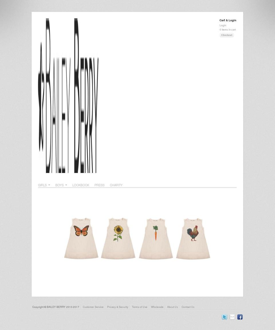 baileyberry.com shopify website screenshot