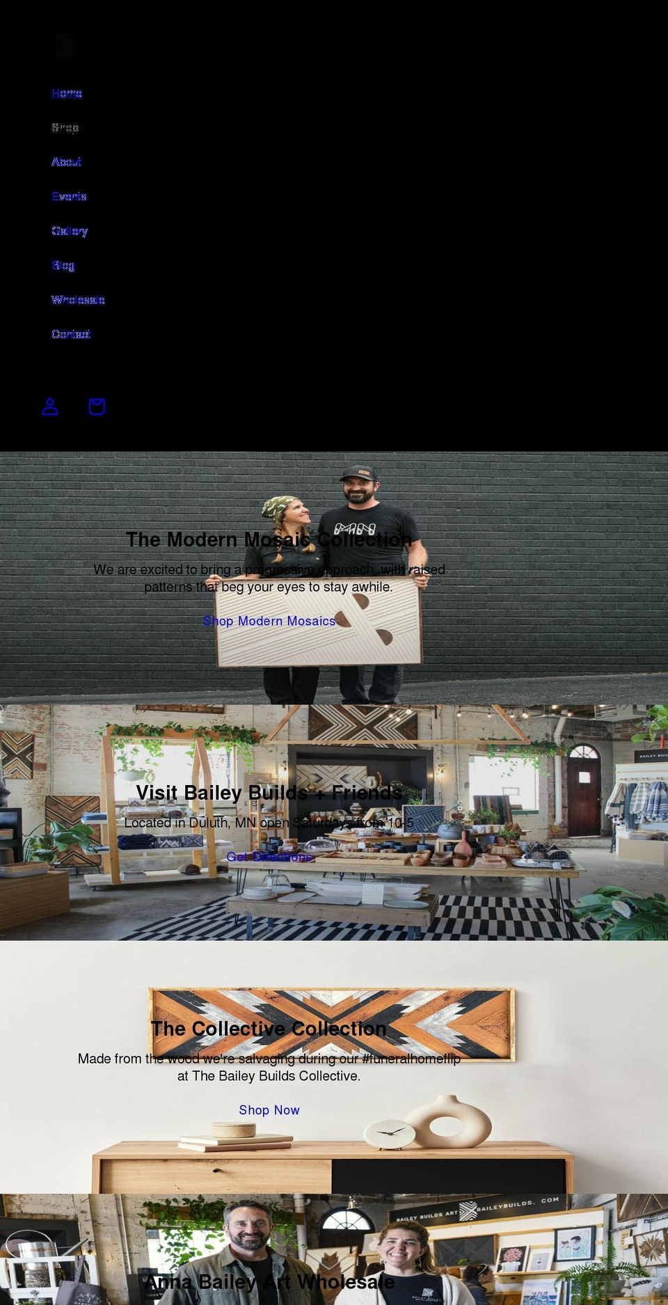 baileybuilds.com — Shopify storefront screenshot