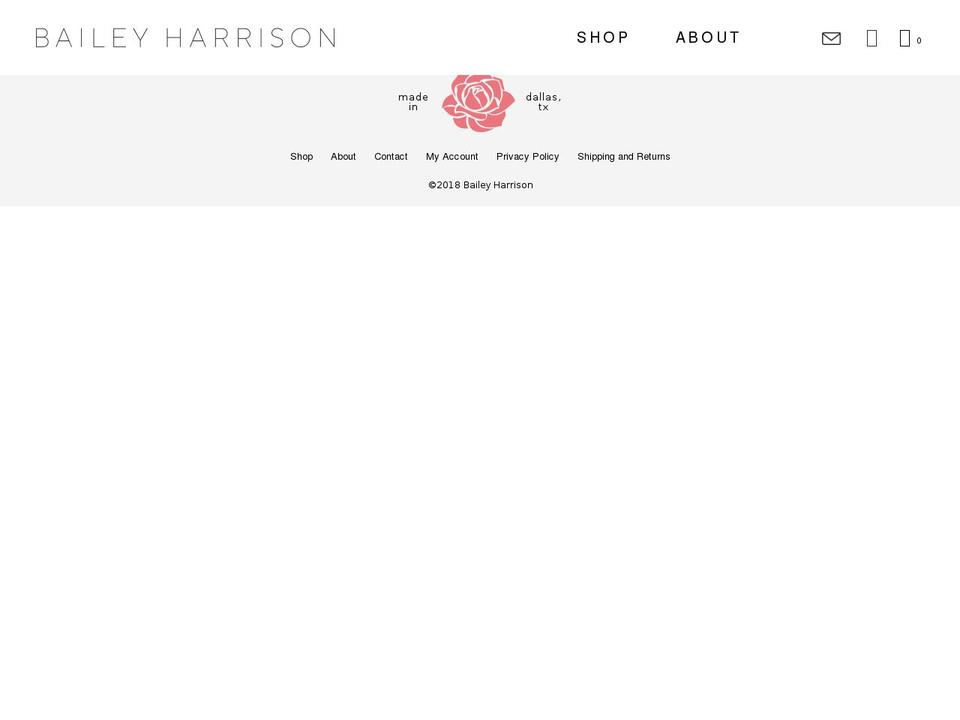 baileyharrison.com shopify website screenshot