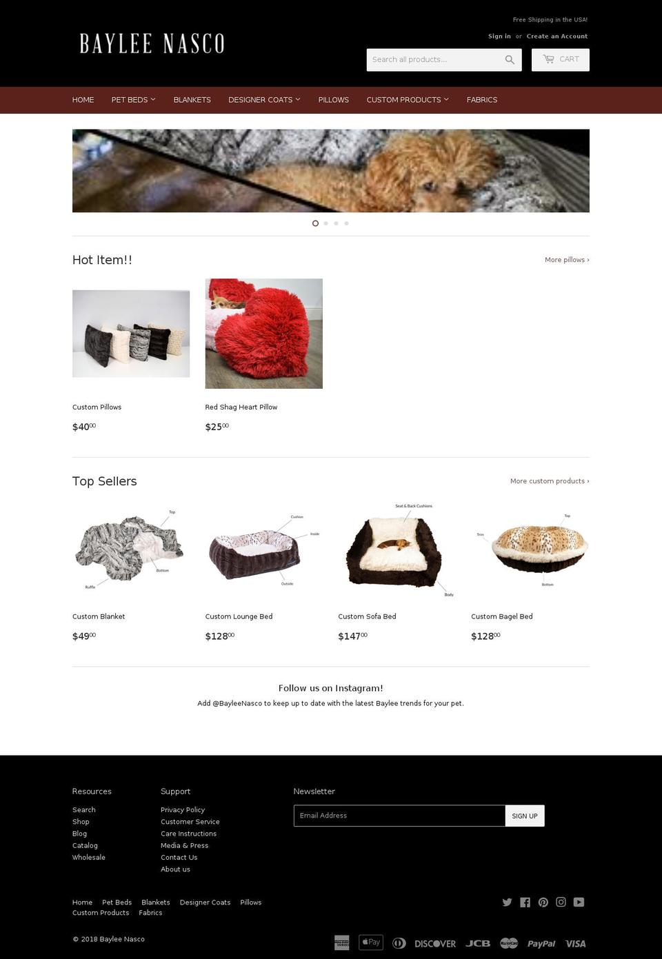 baileynasco.com — Shopify storefront screenshot