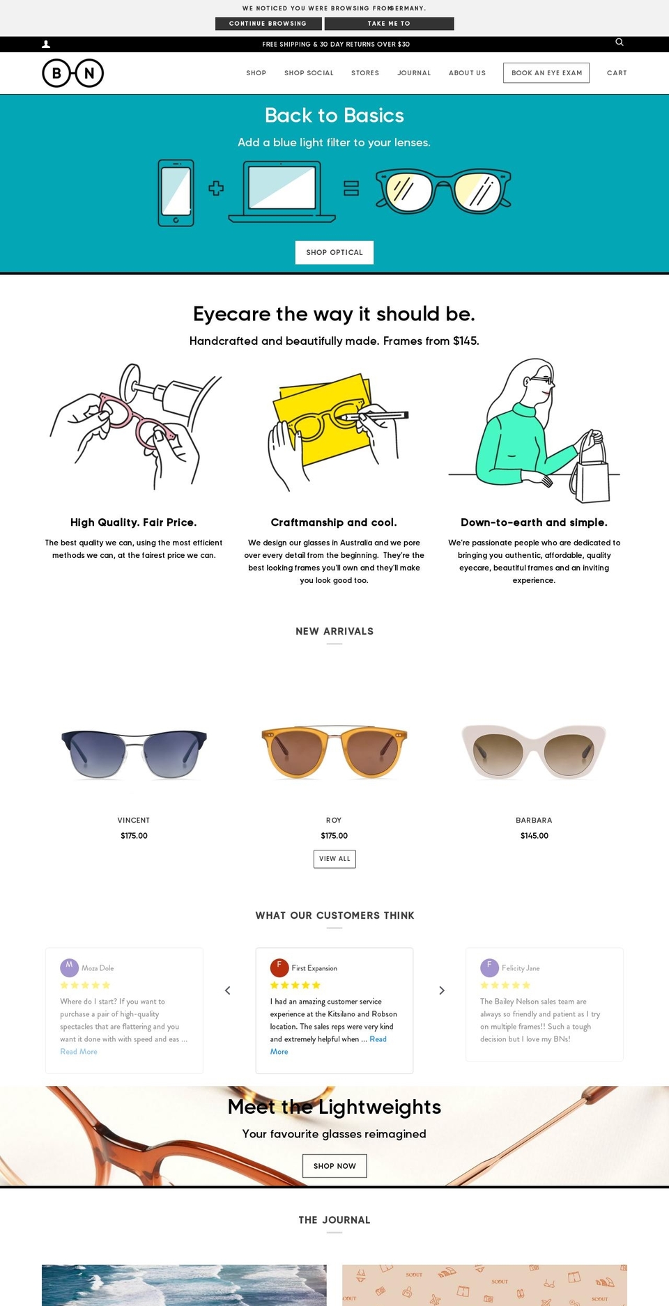 baileynelson.com — Shopify storefront screenshot