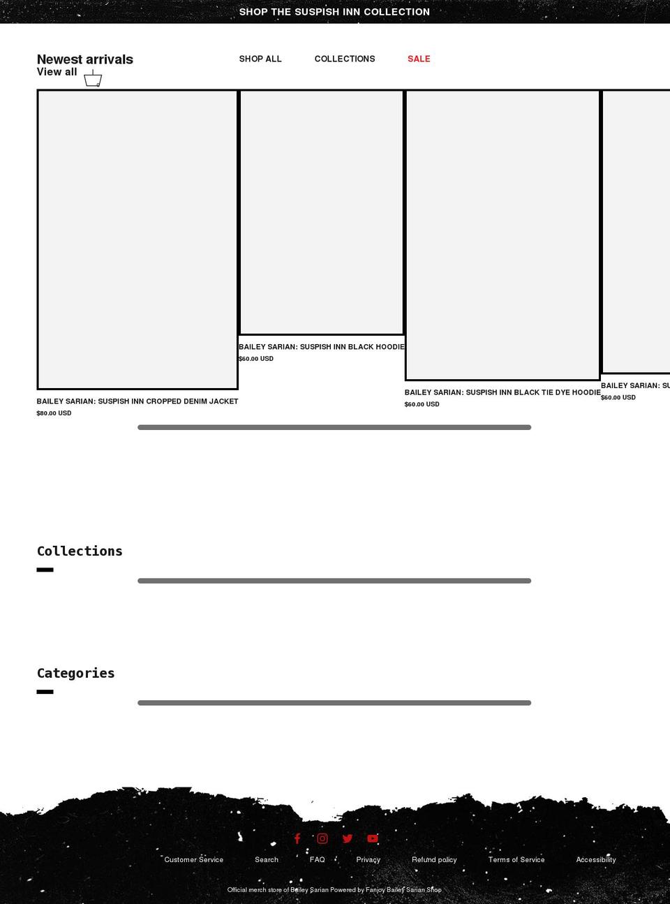 baileysarian.com shopify website screenshot