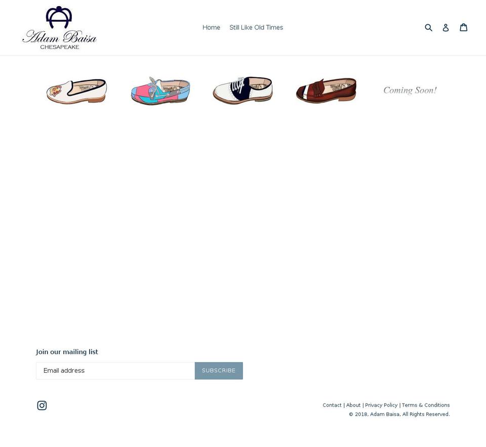baisaadam.com — Shopify storefront screenshot
