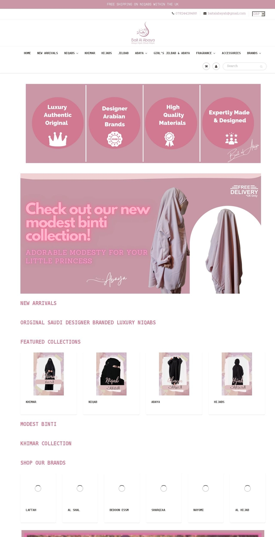 baitalabaya.com shopify website screenshot
