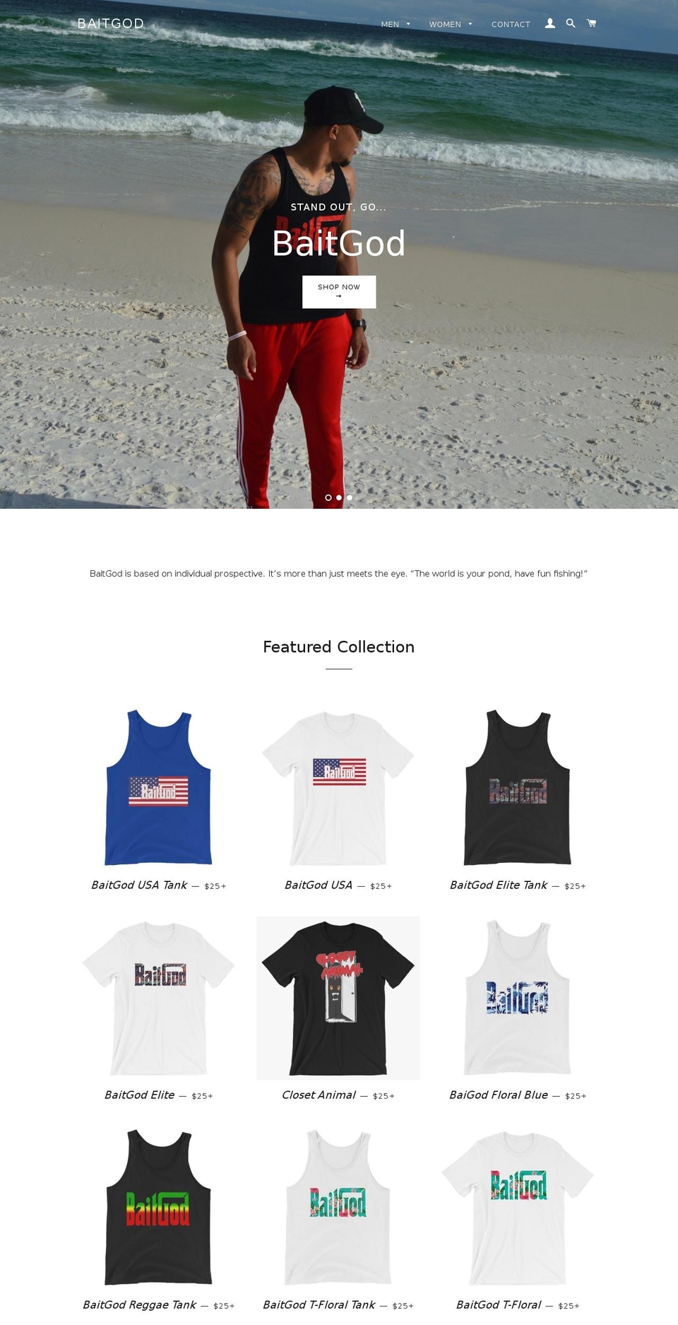 baitgod.com shopify website screenshot