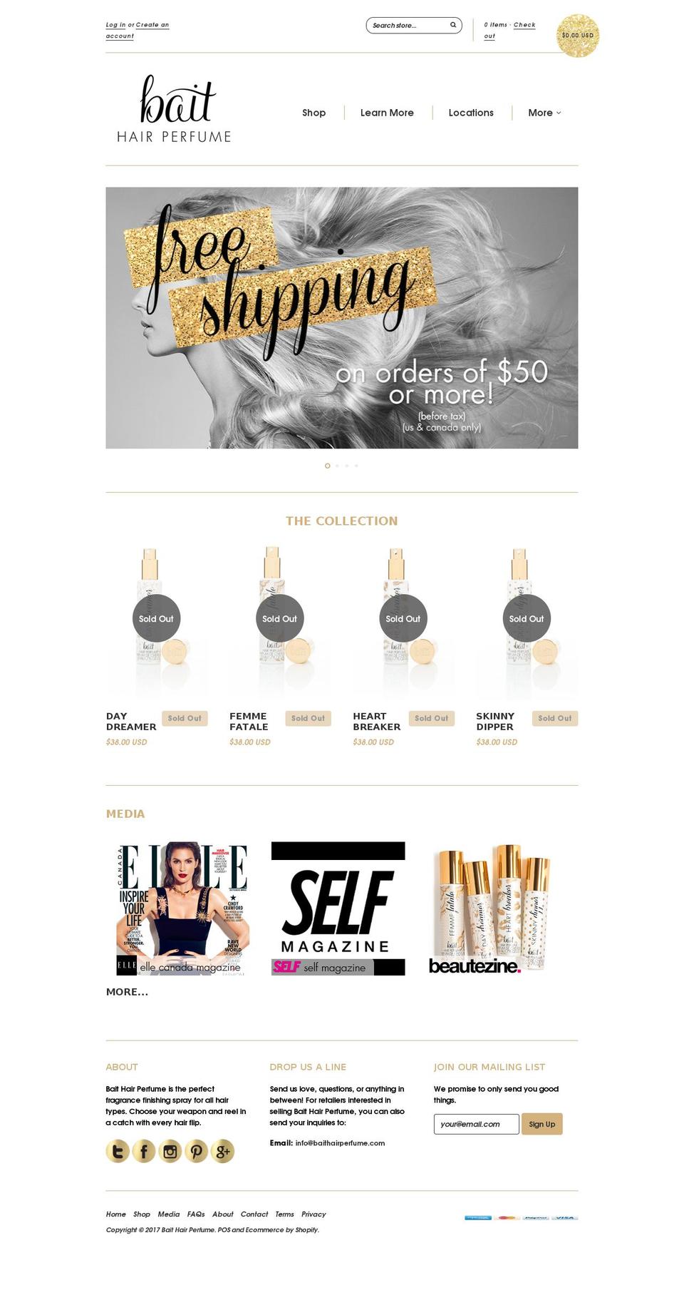 baithair.com shopify website screenshot