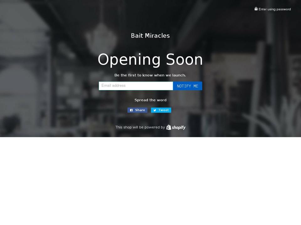 baitmiracles.com — Shopify storefront screenshot