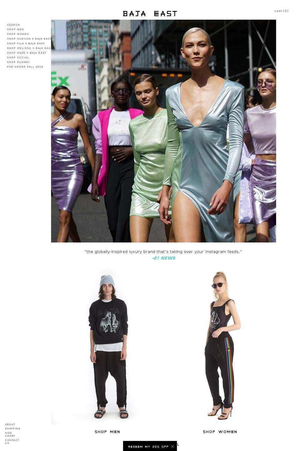 bajaeast.com shopify website screenshot