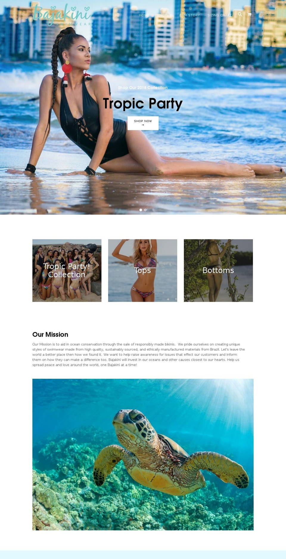 bajakini.com — Shopify storefront screenshot