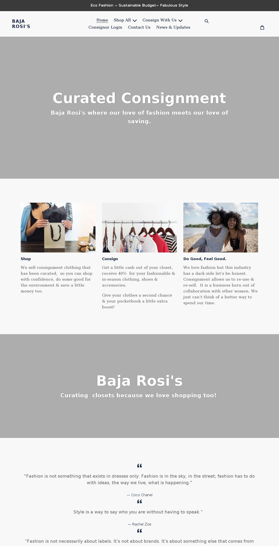 bajarosis.com shopify website screenshot