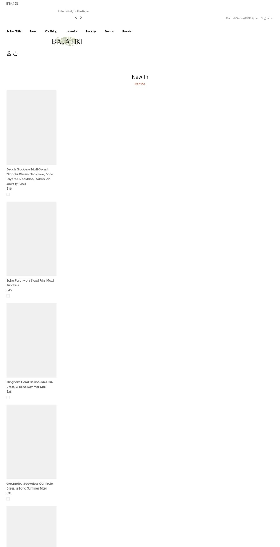 bajatiki.com shopify website screenshot