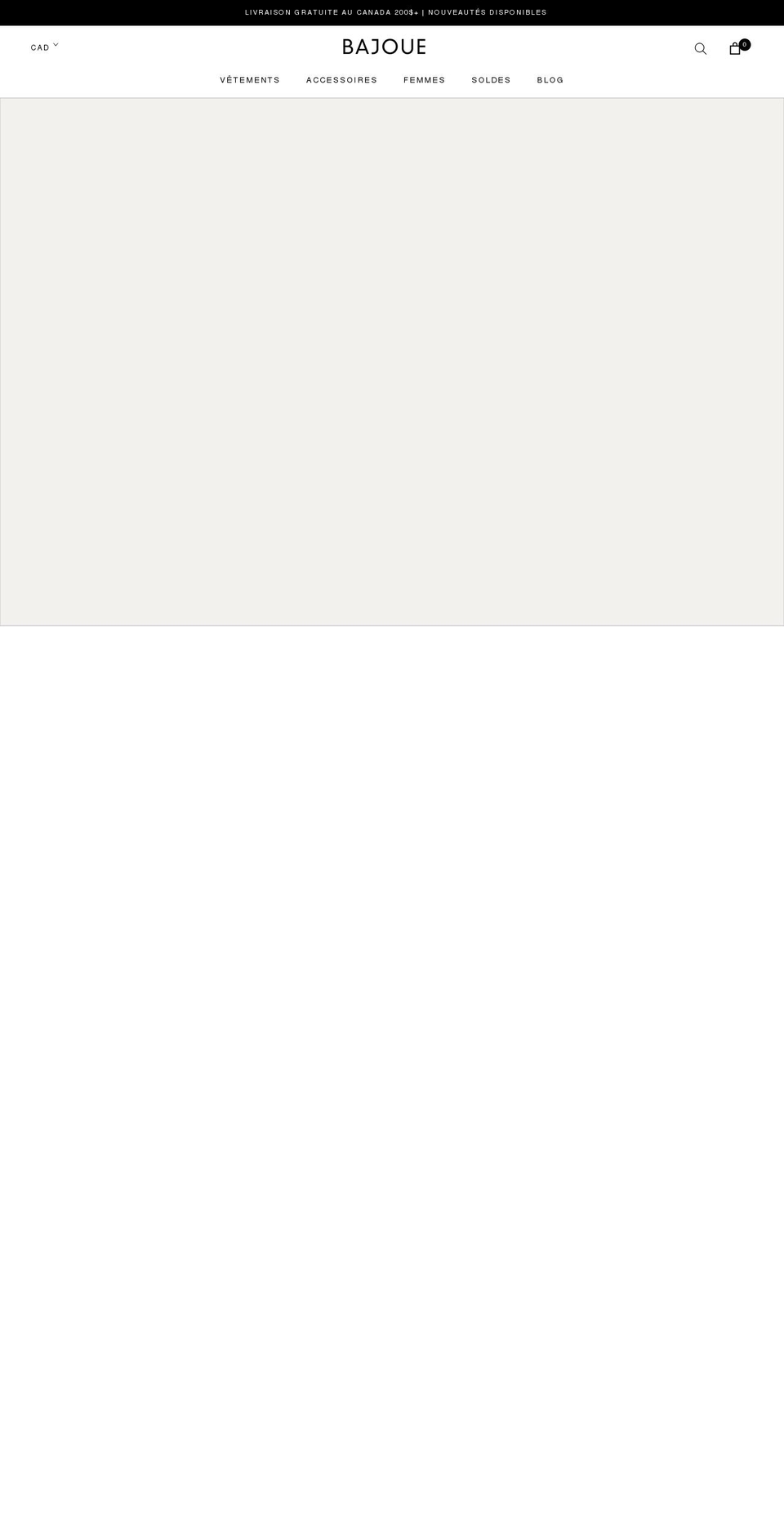 bajoue.ca shopify website screenshot