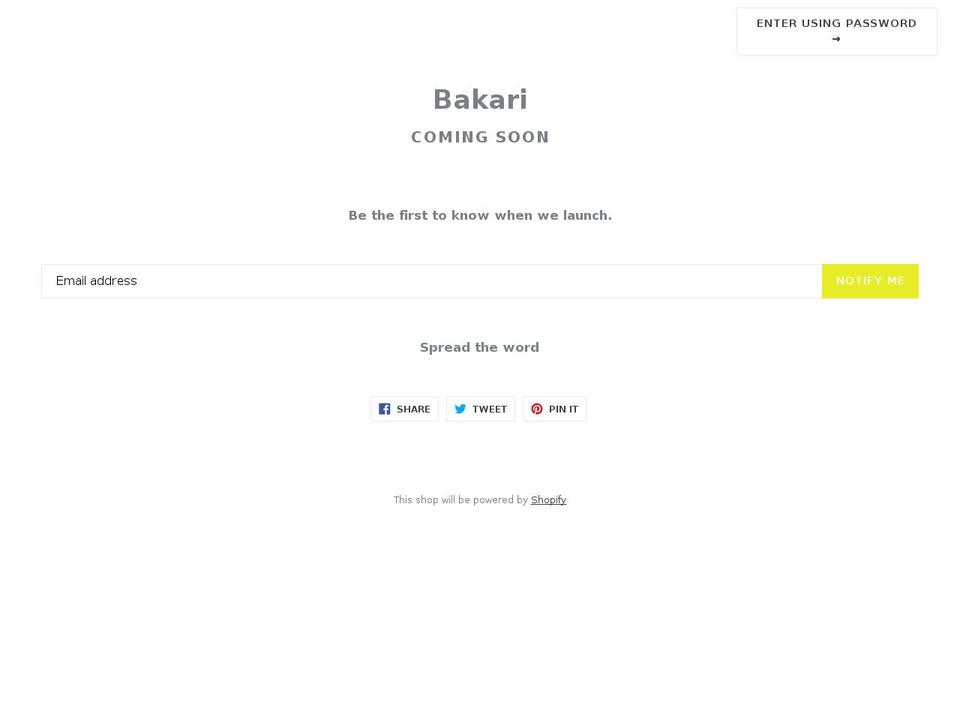 bakariluxurysportswear.com shopify website screenshot