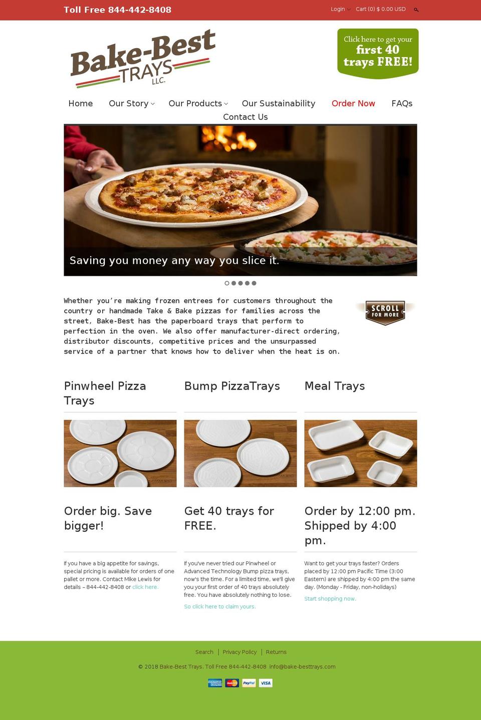 bake-besttrays.com — Shopify storefront screenshot