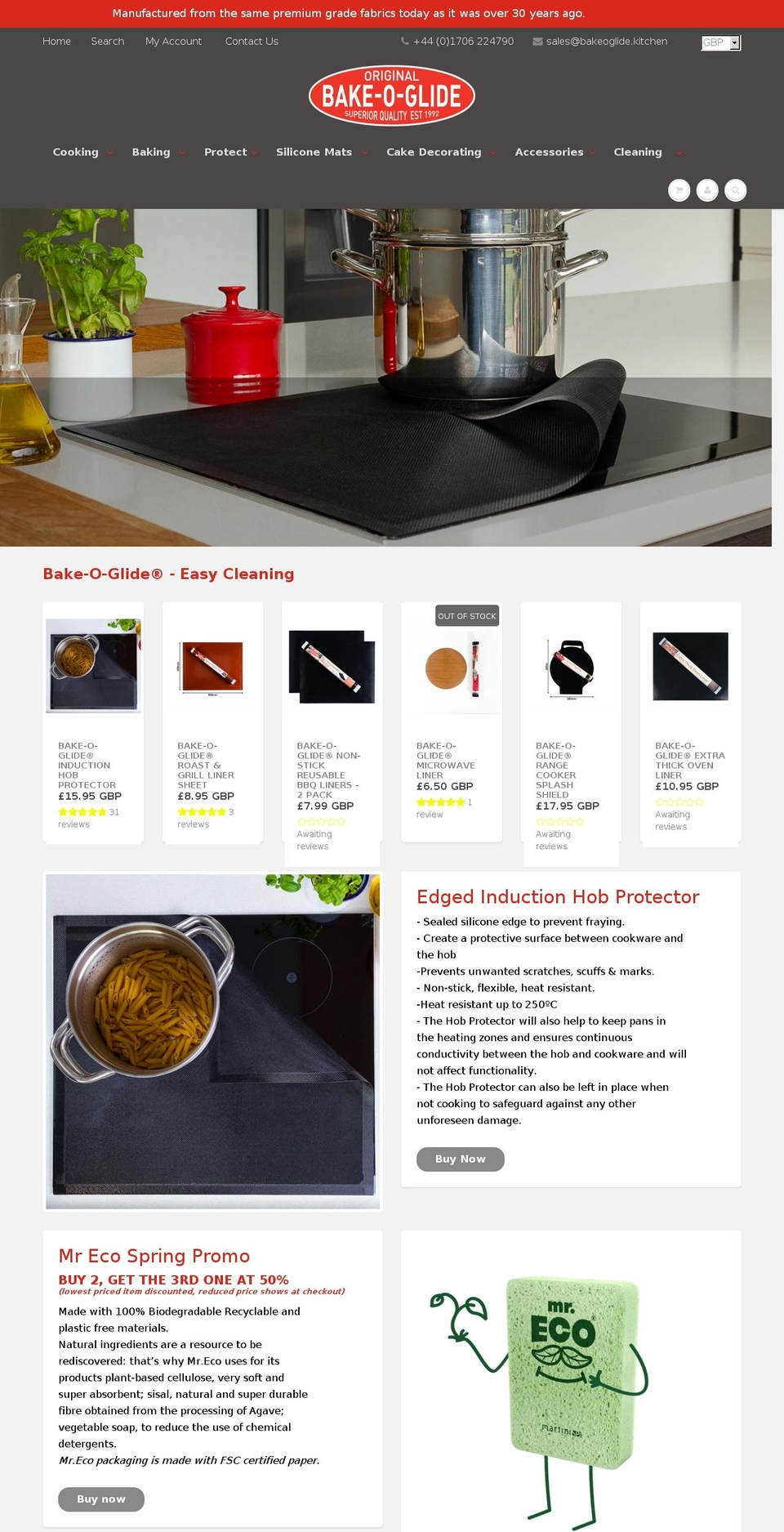 bake-o-glide.uk shopify website screenshot