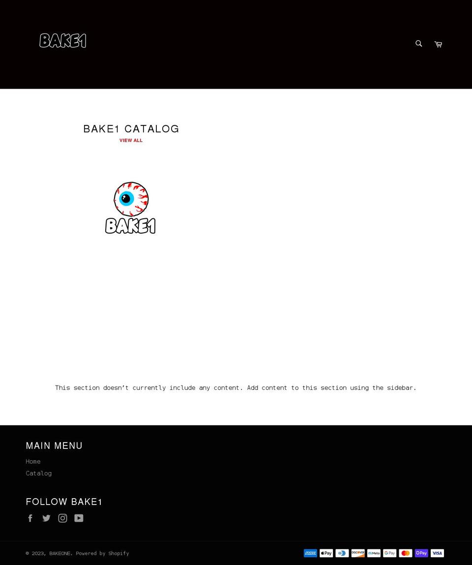 bake1.shop shopify website screenshot