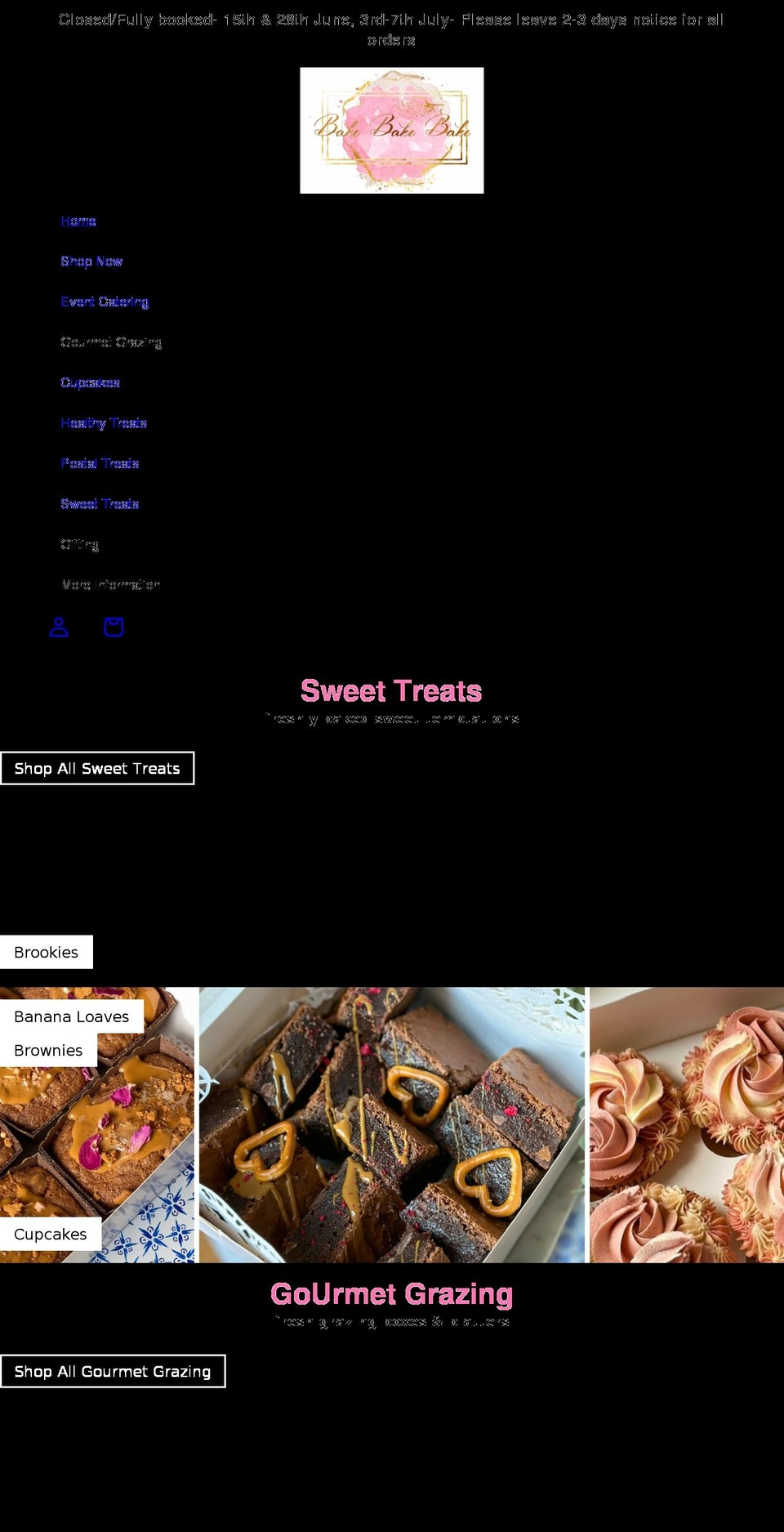 bakebakebake.co.uk shopify website screenshot