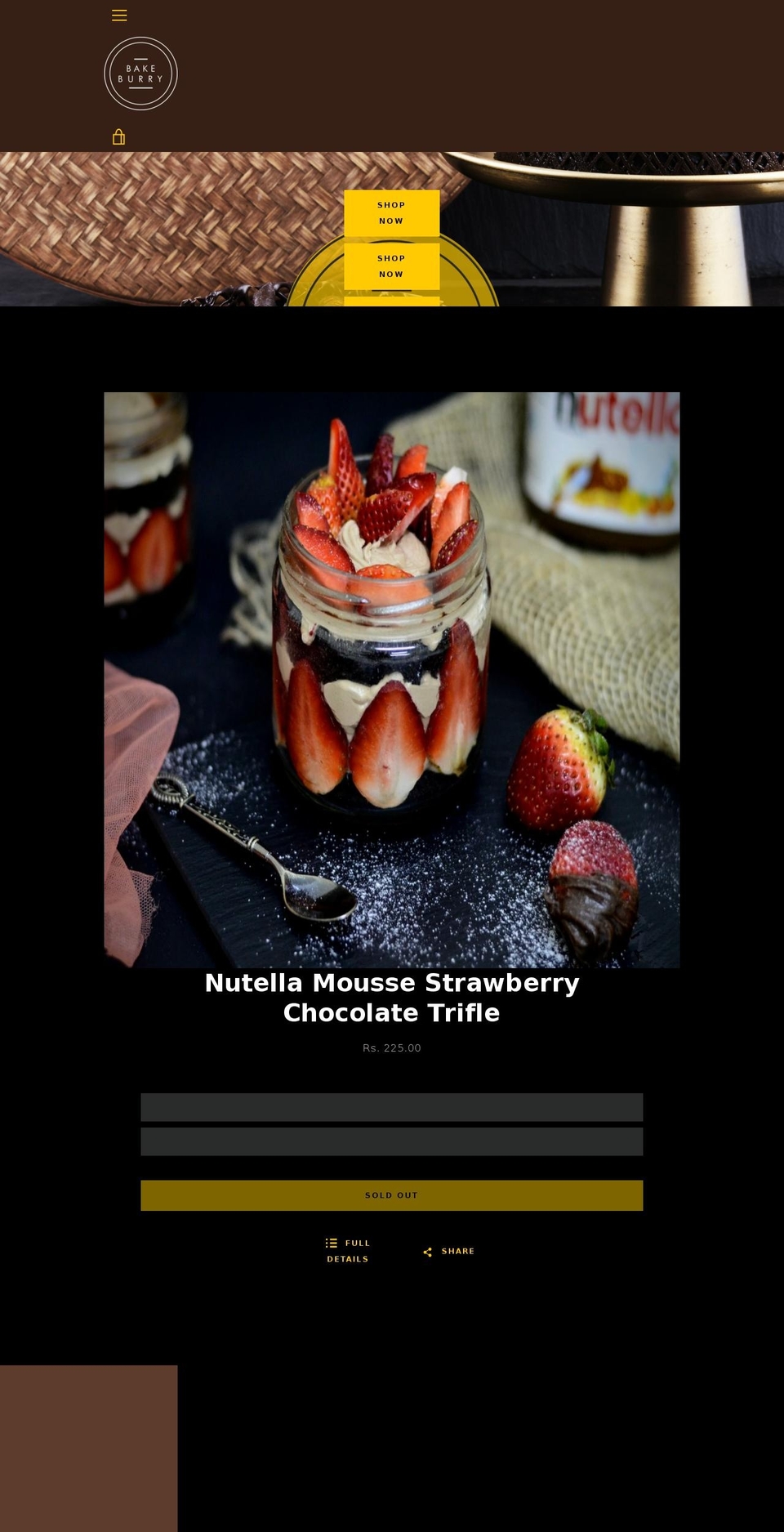 bakebury.com — Shopify storefront screenshot