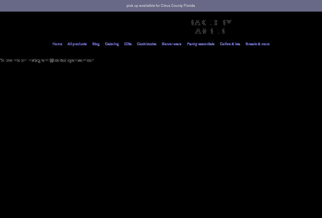 bakedbyamber.com shopify website screenshot