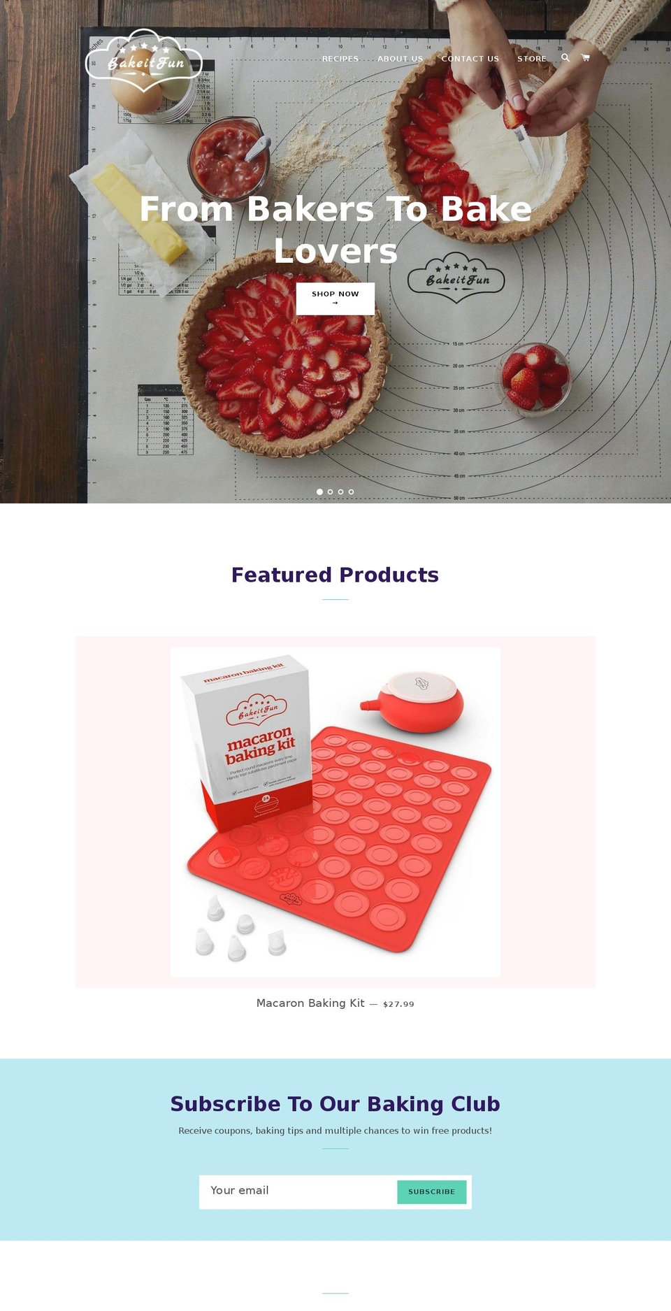 bakeitfun.com shopify website screenshot