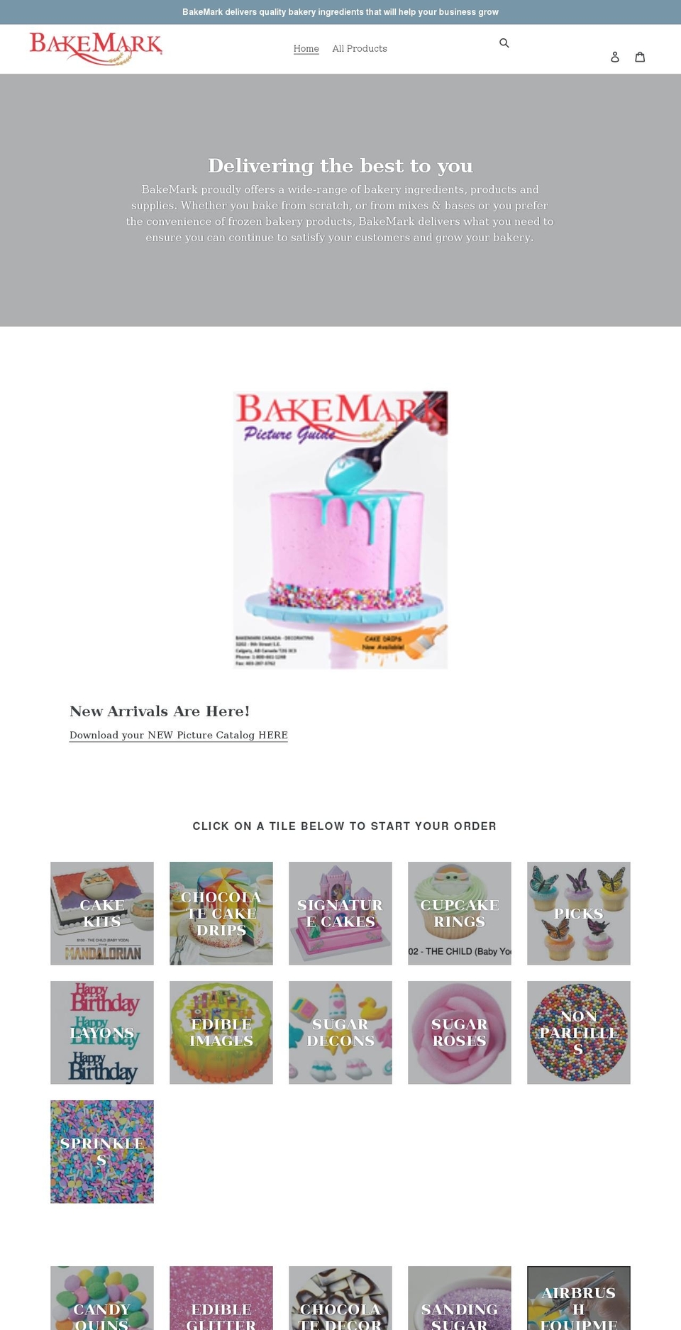 bakemarkcanada.ca shopify website screenshot