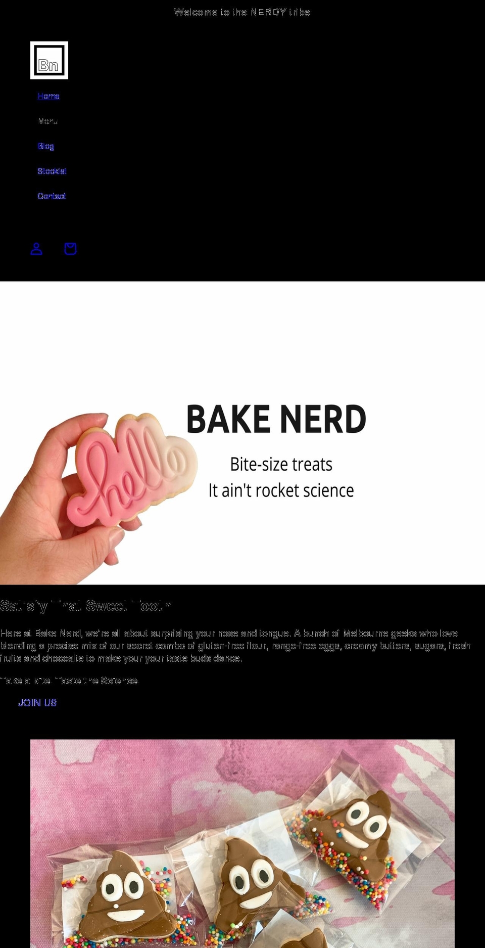 bakenerd.com.au shopify website screenshot