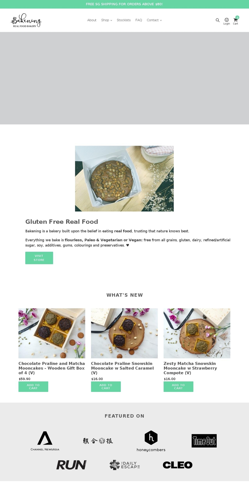 bakening.co shopify website screenshot