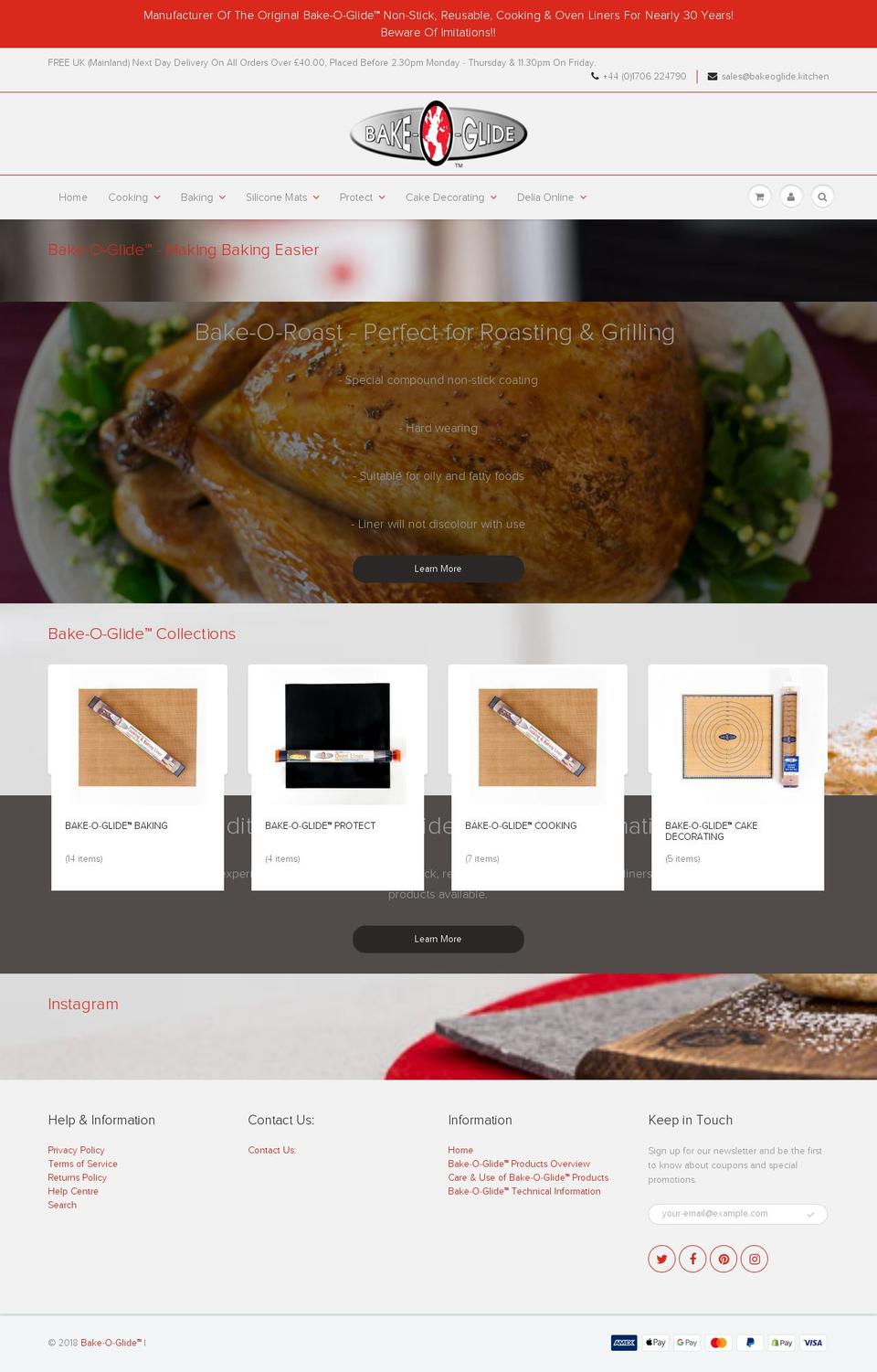 bakeoglide.com — Shopify storefront screenshot