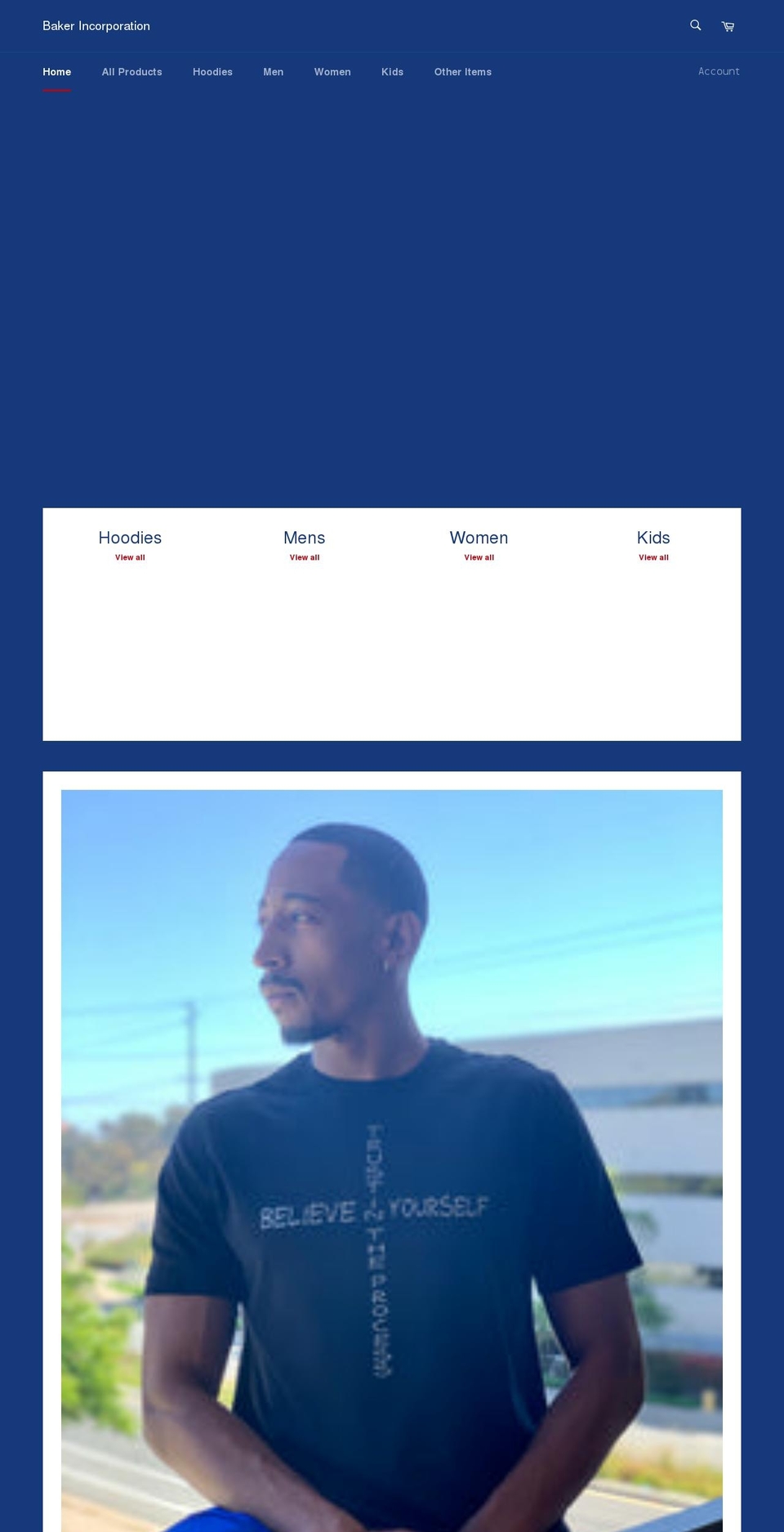 baker-incorporation.com shopify website screenshot