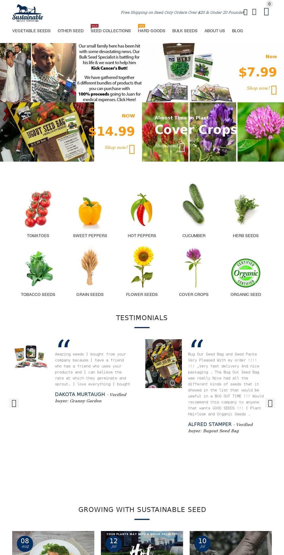 20 Store Shopify theme site example bakerheirloomseed.com