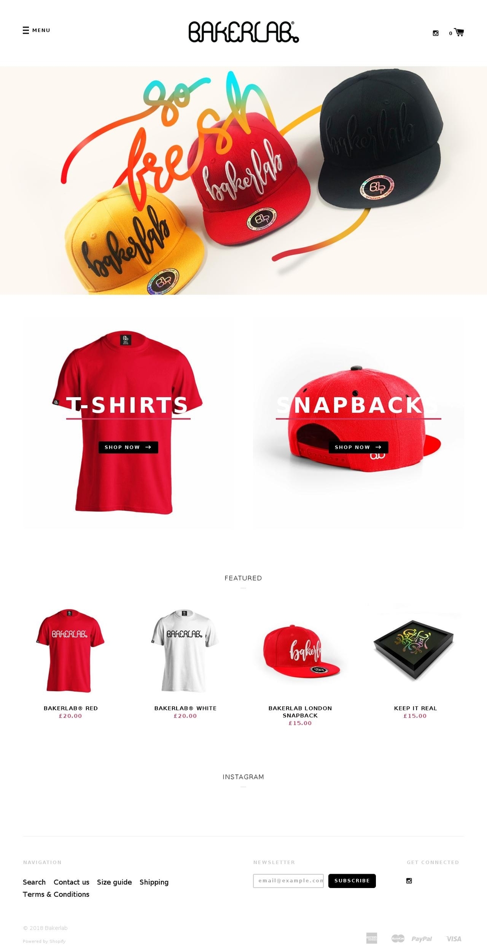 bakerlab.com — Shopify storefront screenshot