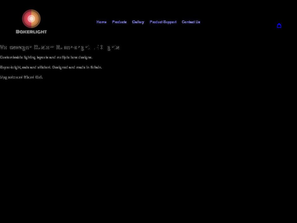 bakerlight.com shopify website screenshot