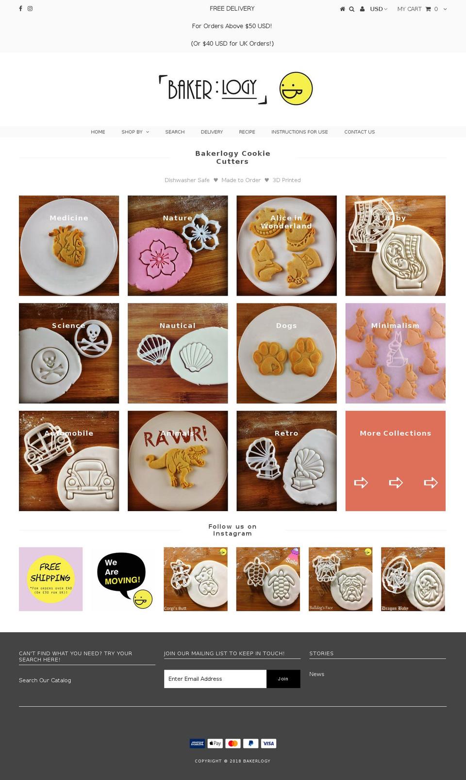 bakerlogy.com shopify website screenshot