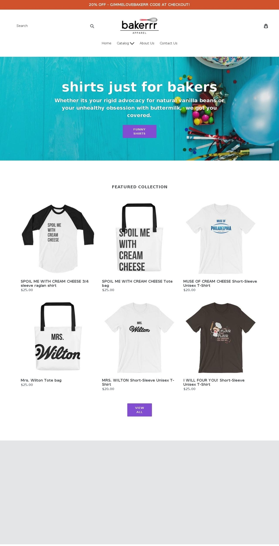 bakerrr.com — Shopify storefront screenshot