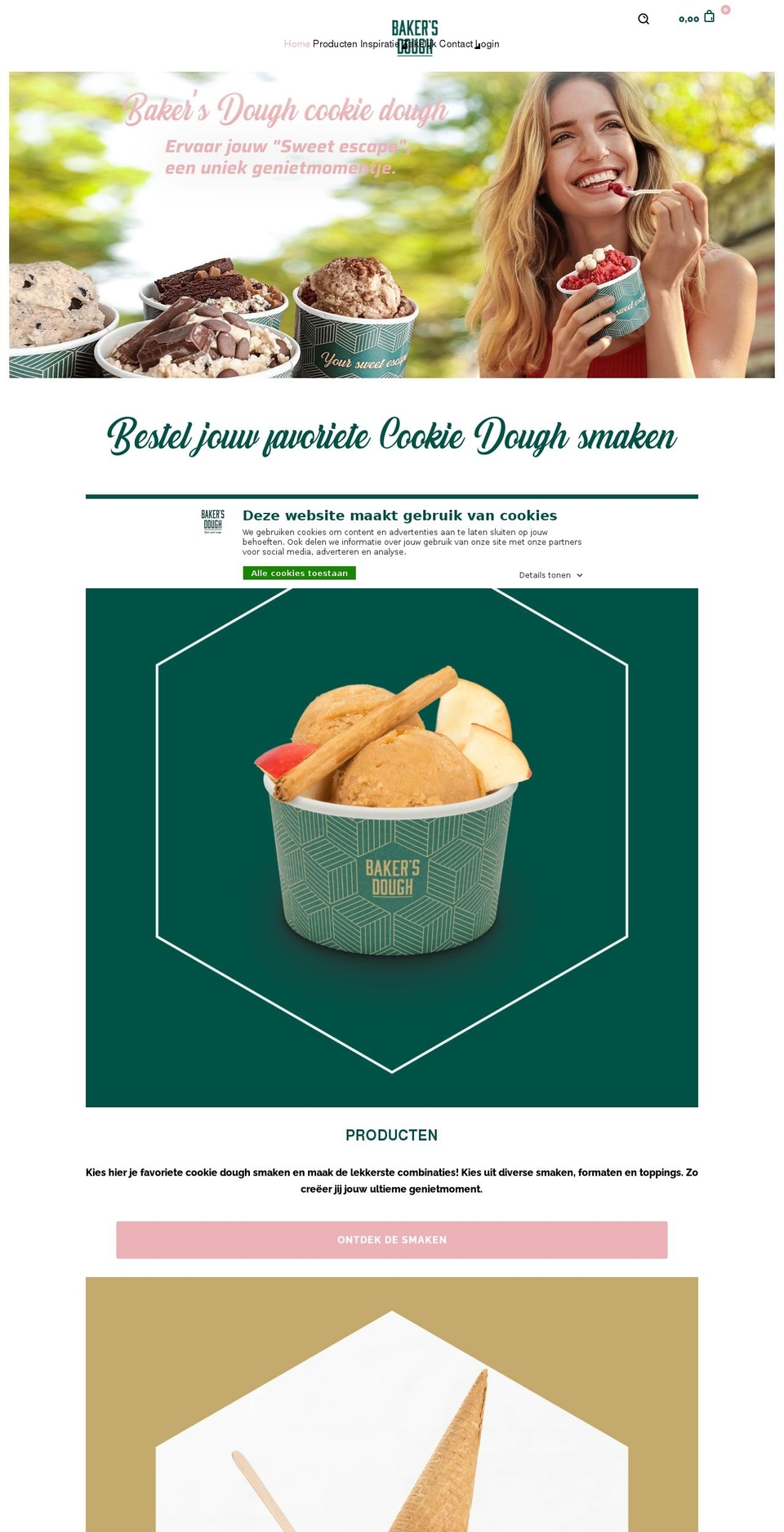 Foodly-shopify-theme-v--- Shopify theme site example bakersdough.nl