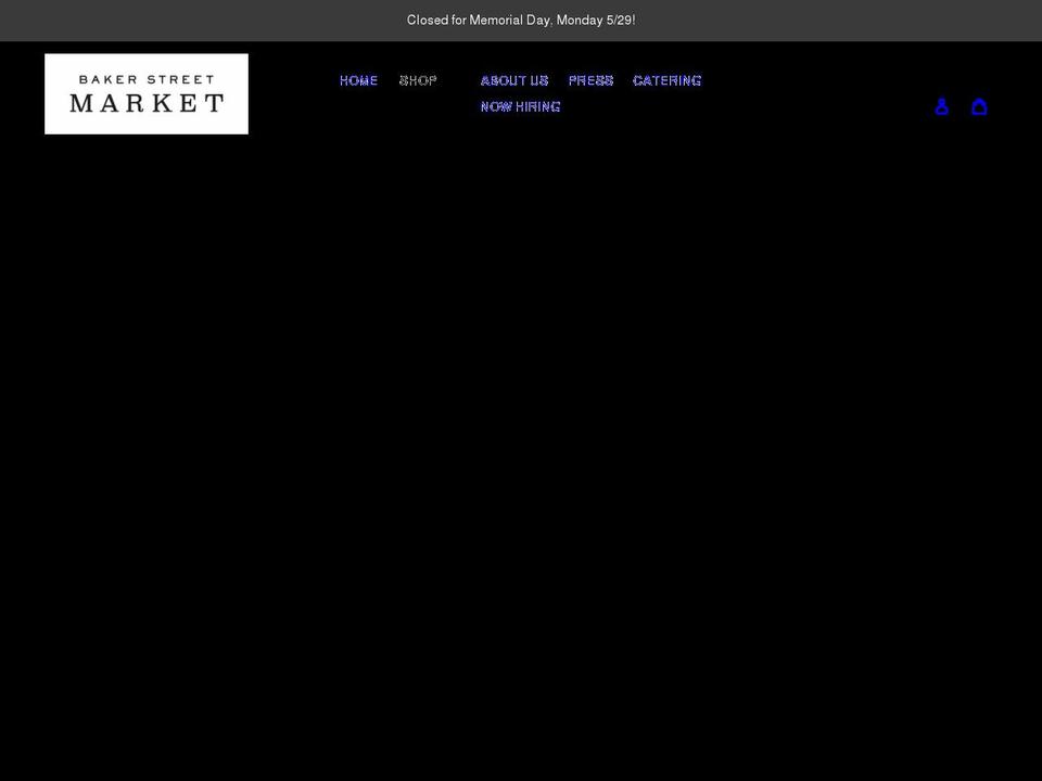 bakerstmarket.com shopify website screenshot