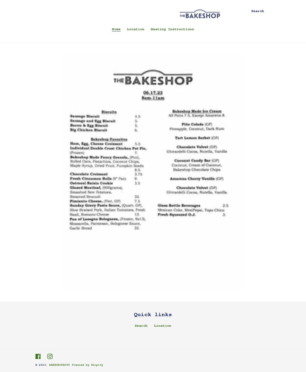 bakeshopboyd.com shopify website screenshot