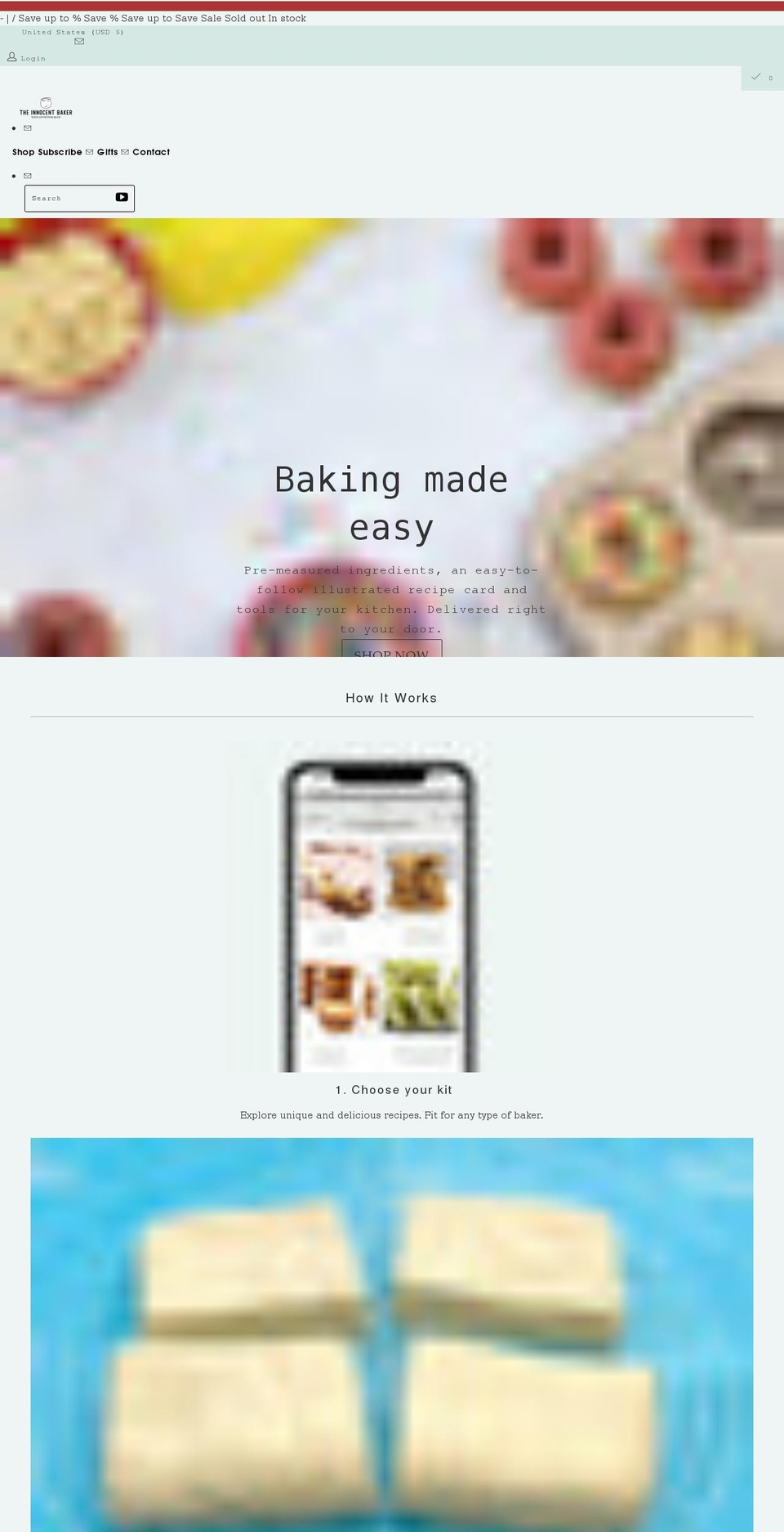 bakesomethinggood.com shopify website screenshot