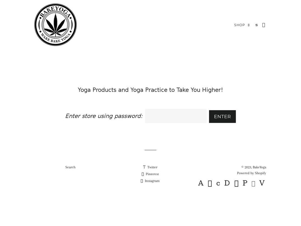 bakeyoga.fun shopify website screenshot