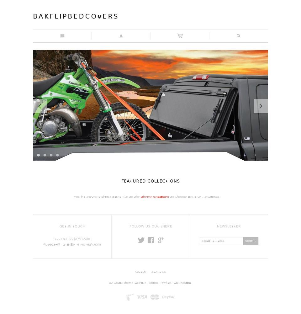 bakflipbedcovers.com shopify website screenshot