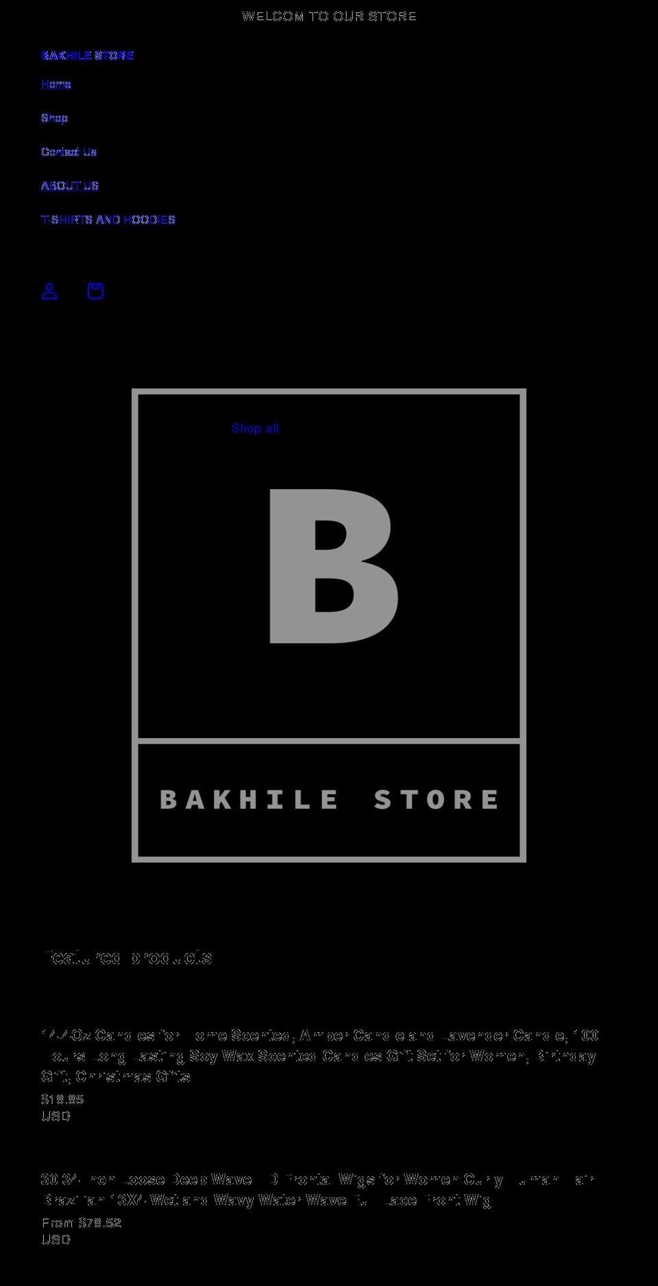 bakhile.store shopify website screenshot