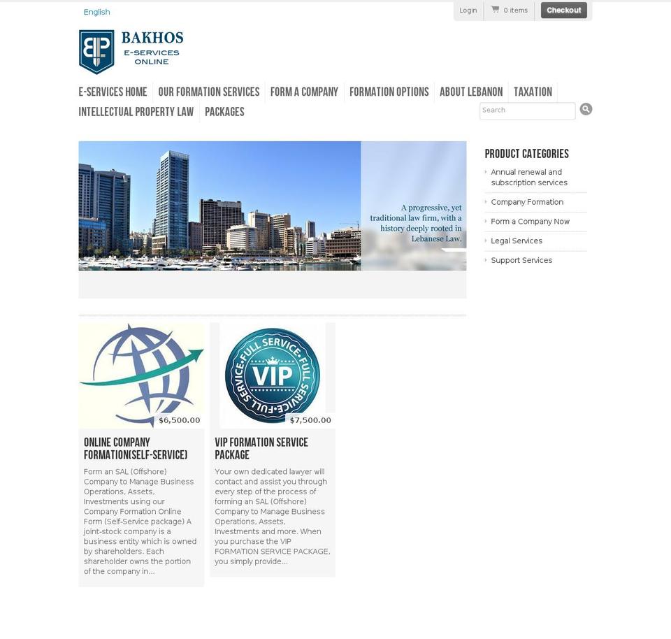 bakhoslaw-online.com shopify website screenshot