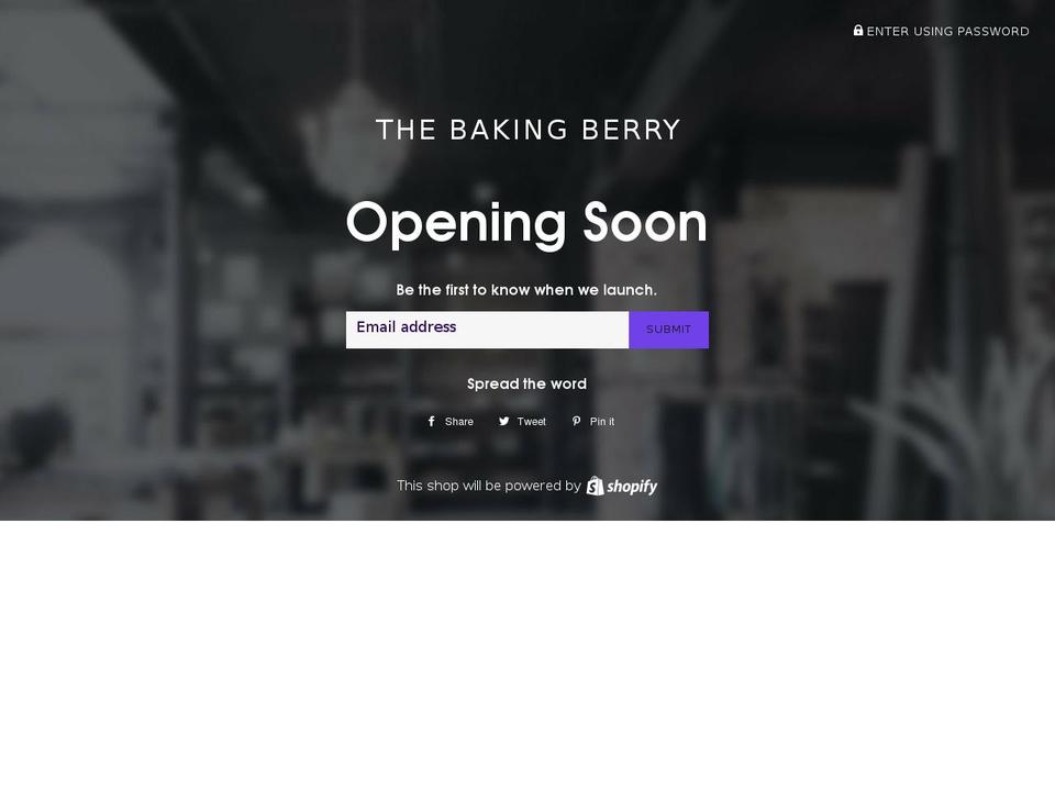 bakingberry.com — Shopify storefront screenshot