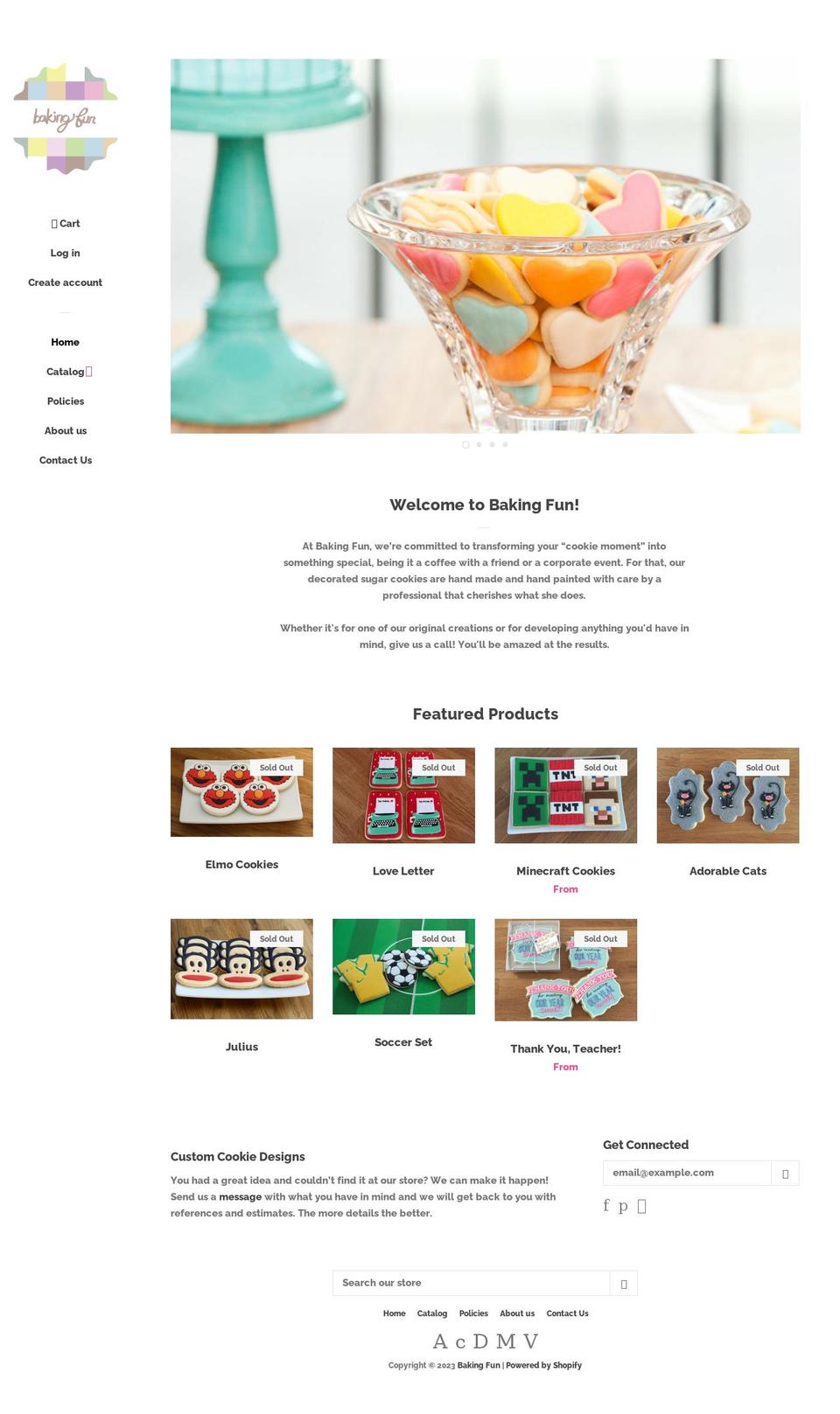bakingfun.ca shopify website screenshot