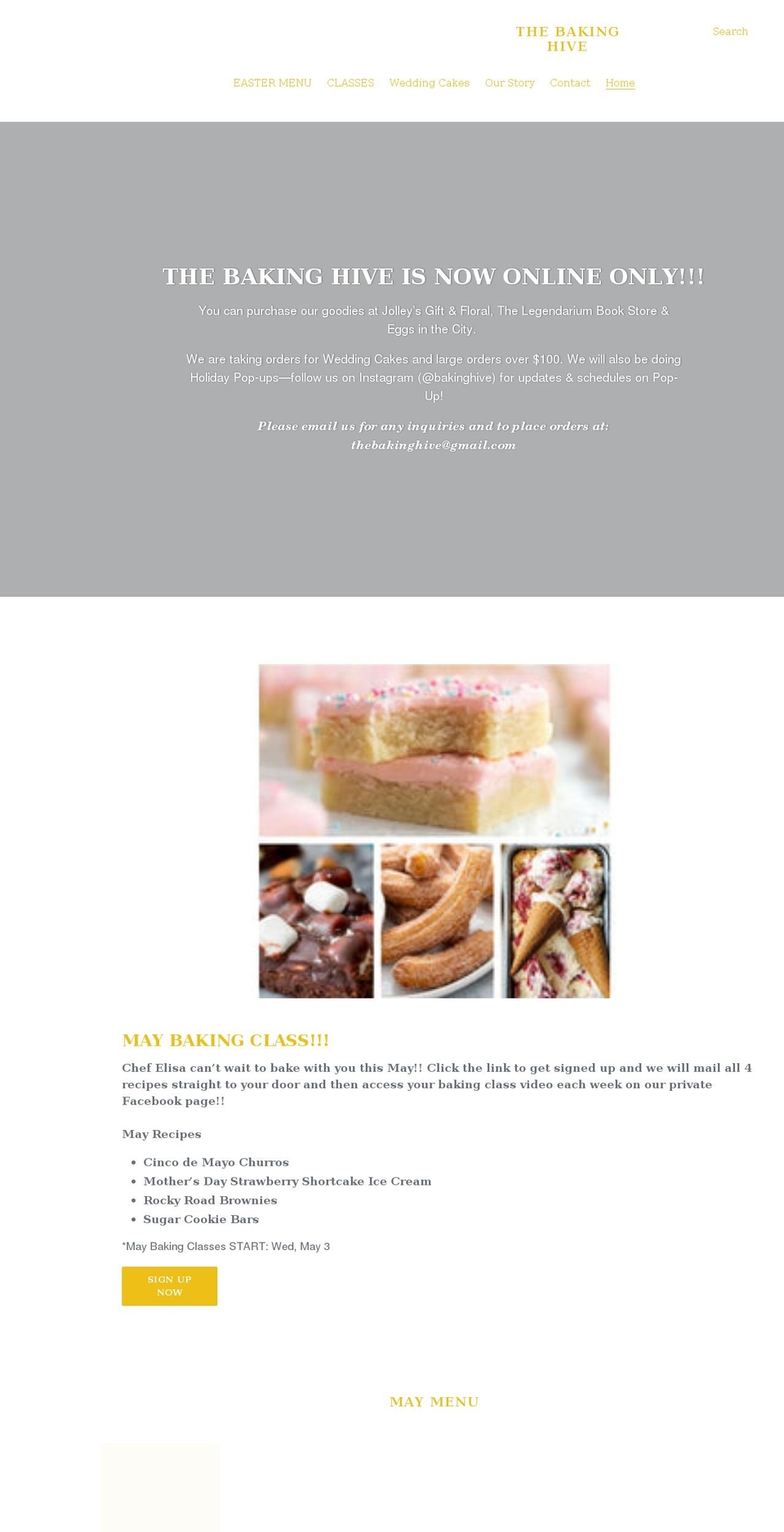 bakinghive.com shopify website screenshot
