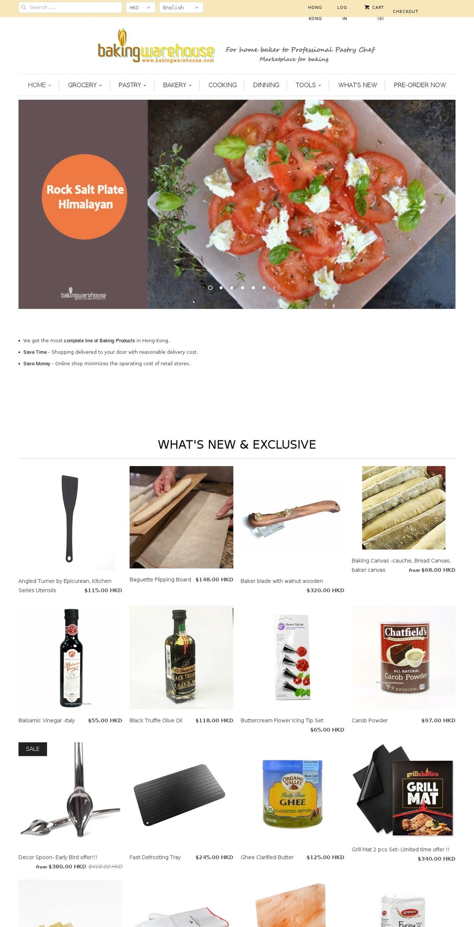 bakingwarehouse.com shopify website screenshot