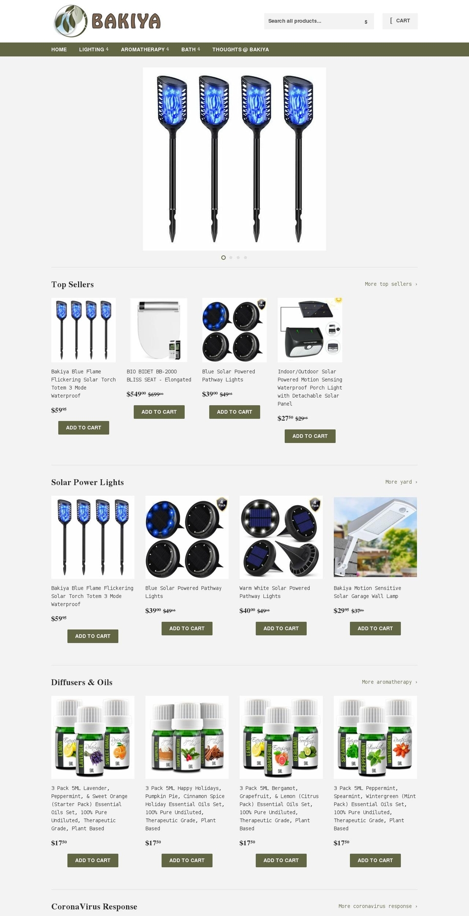 bakiya.us shopify website screenshot